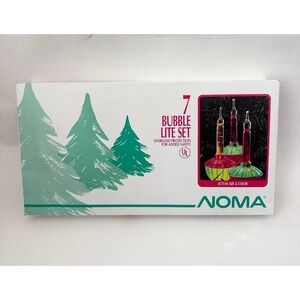 Vintage NOMA Christmas Bubble Lights 1989 All lights work - 2 sets of 7 lights